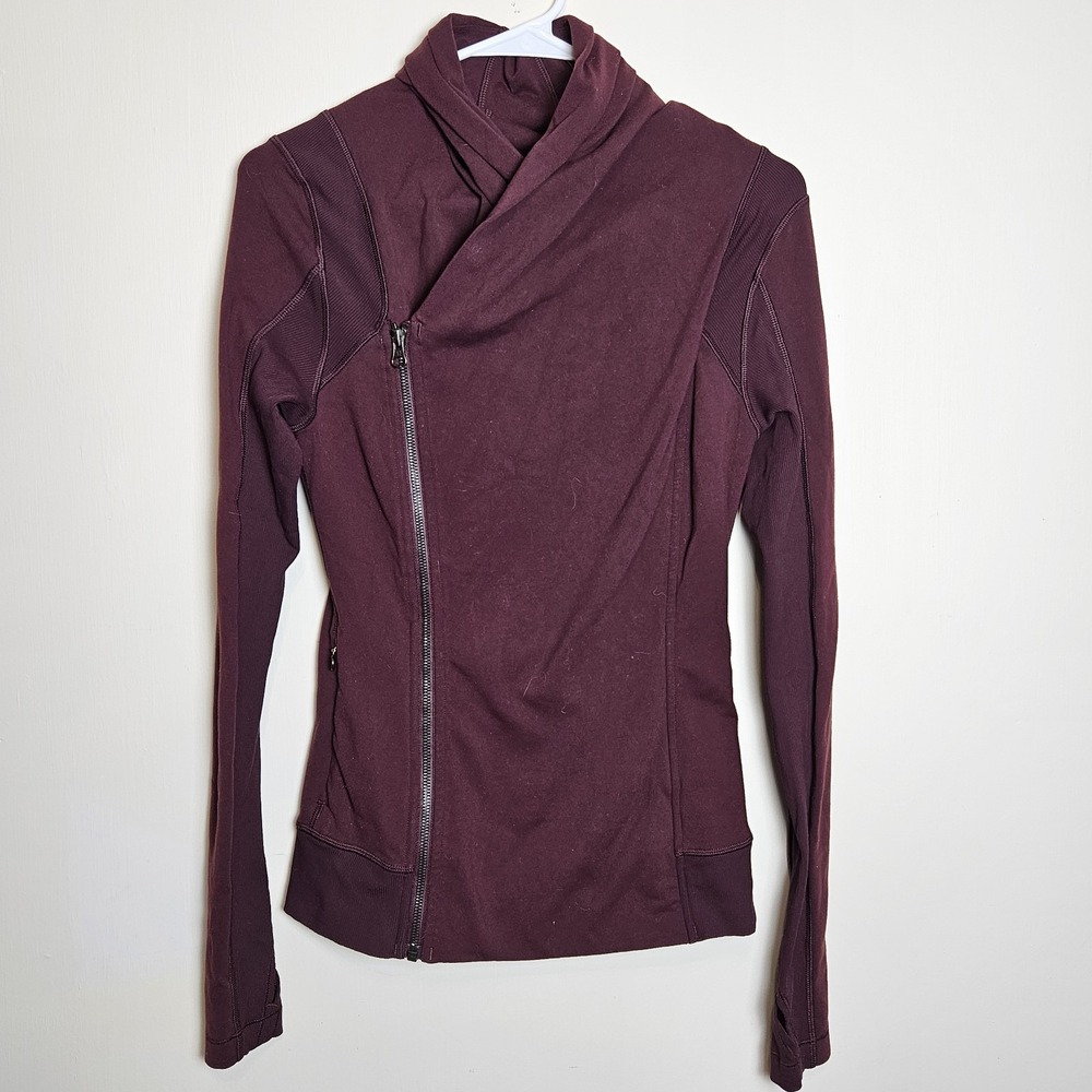 Lululemon Kanto Catch Me Jacket Women's Size‎ 6 Bordeaux Drama